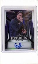 G HERBO 2023 LEAF POP CENTURY PURPLE AUTOGRAPH CARD