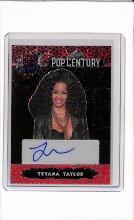 TEYANA TAYLOR 2023 LEAF POP CENTURY ORANGE AUTOGRAPH CARD