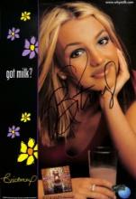 BRITNEY SPEARS HAND SIGNED GOT MILK AD