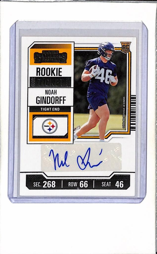 NOAH GINDORFF 2023 PANINI CONTENDERS ROOKIE TICKET AUTOGRAPH ROOKIE