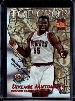 DIKEMBE MUTOMBO ALONZO MOURNING 1996-97 STADIUM CLUB TOP CROP INSERT