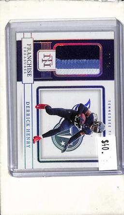 DERRICK HENRY 2022 PANINI NATIONAL TREASURES GAME USED JERSEY PATCH