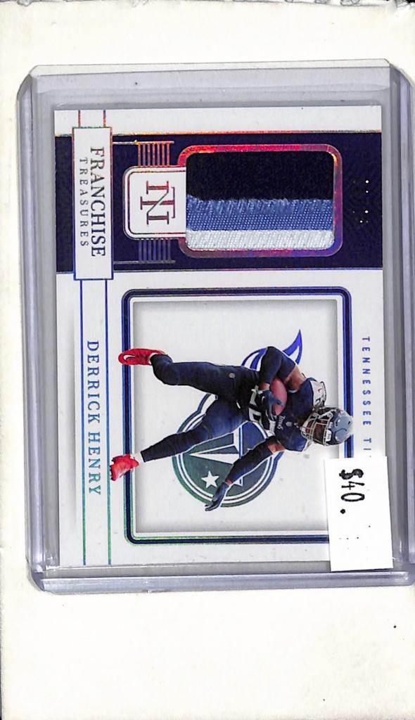 DERRICK HENRY 2022 PANINI NATIONAL TREASURES GAME USED JERSEY PATCH