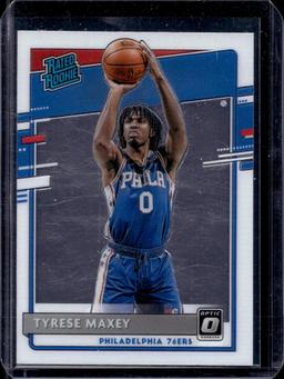 TYRESE MAXEY 2020-21 PANINI OPTIC ROOKIE CARD