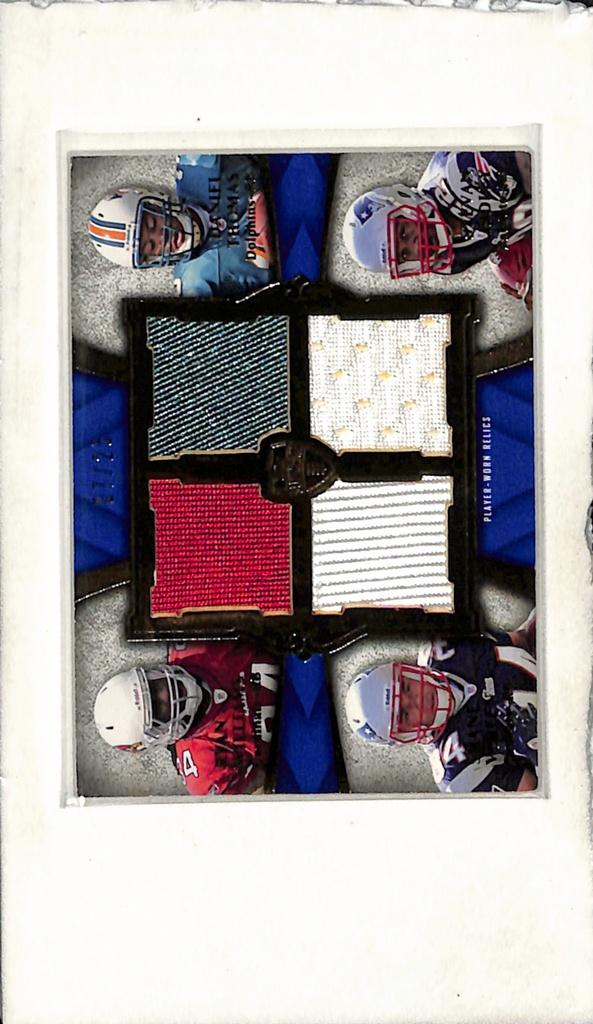 RYAN WILLIAMS DANIEL THOMAS VEREEN RIDLEY 2011 TOPPS SUPREME QUAD JERSEY ROOKIE