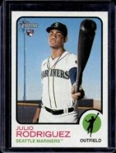 JULIO RODRIGUEZ 2022 TOPPS HERITAGE ROOKIE CARD
