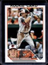 GUNNAR HENDERSON 2023 TOPPS ROOKIE CARD