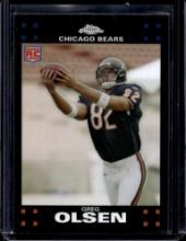 GREG OLSEN 2007 TOPPS CHROME REFRACTOR ROOKIE CARD