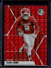 CEEDEE LAMB 2020 PANINI MOSAIC RED PRIZM ROOKIE CARD