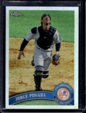 JORGE POSADA 2011 TOPPS CHROME REFRACTOR