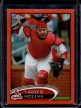 YADIER MOLINA 2012 TOPPS CHROME ORANGE REFRACTOR