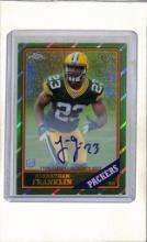 JONATHAN FRANKLIN 2013 TOPPS CHROME 1986 RETRO REFRACTOR AUTOGRAPH ROOKIE