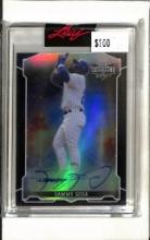 SAMMY SOSA 2022 LEAF VIBRANCE AUTOGRAPH CARD SSP