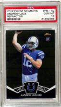 ANDREW LUCK 2012 TOPPS FINEST REFRACTOR ROOKIE CARD. PSA GRADED