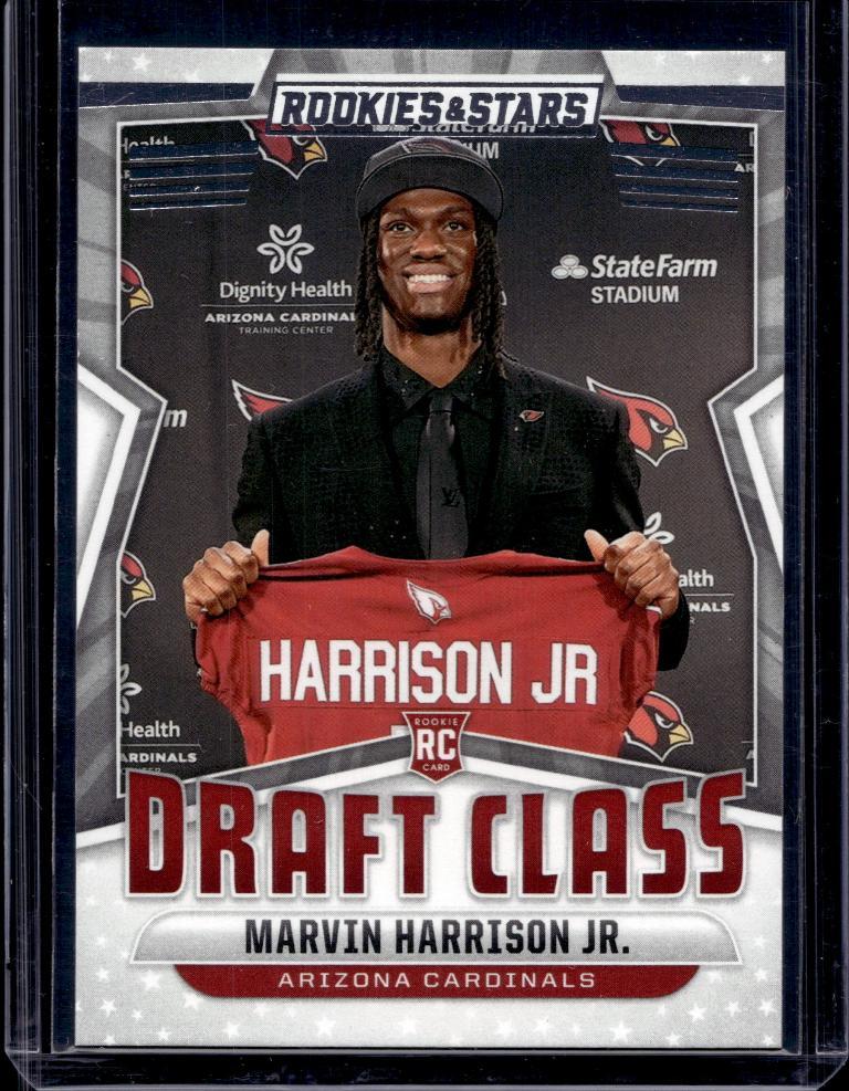 MARVIN HARRISON JR 2024 PANINI ROOKIES & STARS DRAFT CLASS ROOKIE CARD