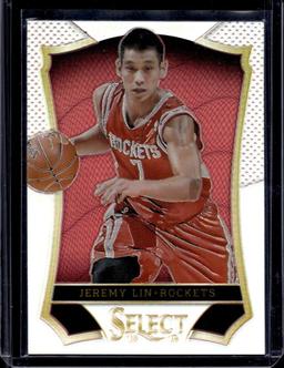JEREMY LIN 2013-14 PANINI SELECT SILVER PRIZM