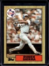 RUBEN SIERRA 1987 TOPPS TIFFANY ROOKIE CARD