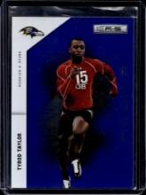TYROD TAYLOR 2011 PANINI ROOKIES & STARS LONGEVITY BLUE ROOKIE CARD
