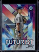 BOBBY WITT JR 2021 BOWMAN CHROME FUTURIST REFRACTOR ROOKIE CARD