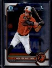 JACKSON HOLLIDAY 2022 BOWMAN CHROME DRAFT 1ST ROOKIE CARD