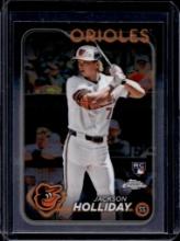 JACKSON HOLLIDAY 2024 TOPPS CHROME ROOKIE CARD