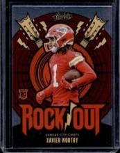 XAVIER WORTHY 2024 PANINI ABSOLUTE ROCK OUT ROOKIE CARD
