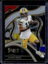 JAYDEN REED 2023 PANINI SELECT DRAFT RED, WHITE AND BLUE DIE CUT PRIZM