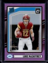 LUKE MCCAFFREY 2024 PANINI OPTIC PINK PRIZM ROOKIE CARD