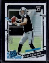AIDEN O'CONNELL 2023 PANINI OPTIC SILVER PRIZM ROOKIE CARD