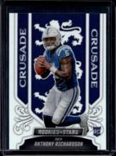 ANTHONY RICHARDSON 2023 PANINI ROOKIES & STARS CRUSADE SILVER PRIZM ROOKIE