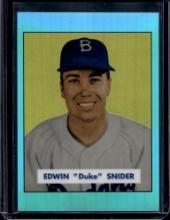 DUKE SNIDER 2013 BOWMAN CHROME SAPPHIRE REFRACTOR ROOKIE REPRINT