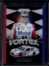 TONY STEWART 2018 PANINI PRIZM NASCAR VORTEX RED, WHITE & BLUE PRIZM