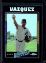 JAVIER VAZQUEZ 2005 TOPPS CHROME BLACK REFRACTOR