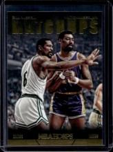 BILL RUSSELL WILT CHAMBERLAIN 2014-15 HOOPS MATCHUPS INSERT