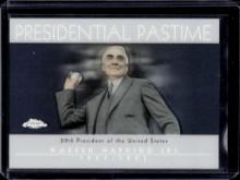 WARREN HARDING 2009 TOPPS PRESIDENTIAL PASTIME REFRACTOR SP