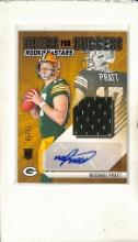 MICHAEL PRATT 2024 PANINI ROOKIES & STARS JERSEY AUTOGRAPH ROOKIE CARD
