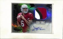 LOGAN THOMAS 2014 PANINI CERTIFIED MIRROR SILVER JERSEY PATCH AUTOGRAPH ROOKIE