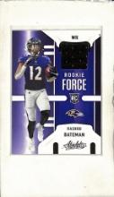 RASHOD BATEMAN 2021 PANINI ABSOLUTE JERSEY ROOKIE CARD