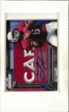 LOGAN THOMAS 2014 TOPPS STRATA JUMBO LETTER PATCH AUTOGRAPH ROOKIE