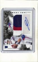 JAKE FROMM 2020 PANINI ORIGINS JUMBO JERSEY PATCH AUTOGRAPH ROOKIE CARD