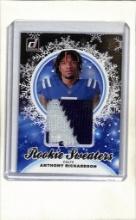 ANTHONY RICHARDSON 2023 DONRUSS CHRISTMAS SWEATER PATCH ROOKIE CARD