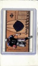 DREW BLEDSOE 2002 UPPER DECK F/X GAME USED JERSEY CARD
