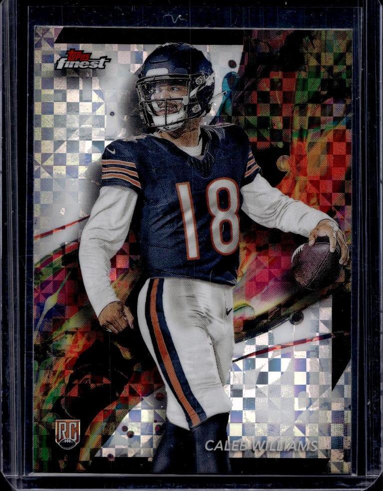 CALEB WILLIAMS 2024 TOPPS FINEST XFRACTOR ROOKIE CARD