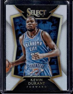 KEVIN DURANT 2015-16 PANINI SELECT SILVER PRIZM