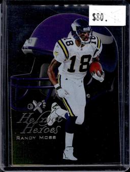 RANDY MOSS 1998 FLEER EX-2001 HELMET HEROES DIE CUT ROOKIE CARD SP