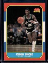 JOHNNY MOORE 1986-87 FLEER #76