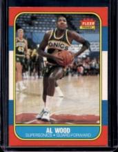 AL WOOD 1986-87 FLEER #128