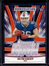 DALTON KINCAID 2023 PANINI ROOKIES & STARS ROOKIE RUSH ORANGE ROOKIE CARD
