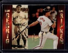 LOU GEHRIG CAL RIPKEN JR 1994 SPORTS STARS GOLD FOIL PROMO
