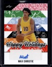 MAX CHRISTIE 2025 LEAF AUTOGRAPH CARD